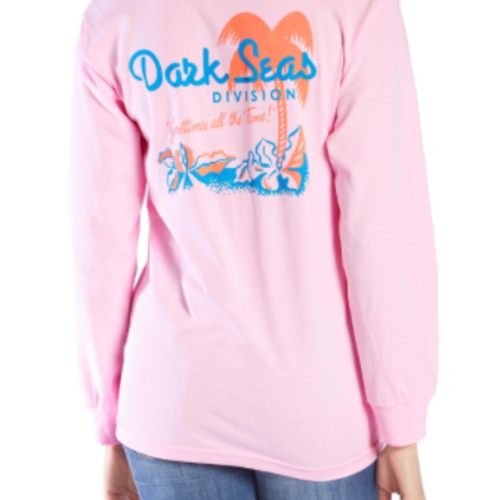 Dark Seas Vacation Stowaway Long sleeve - Pink - Women's Size Medium